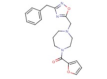 1-[(3-benzyl-1,2,4-oxadiazol-5-yl)methyl]-4-(2-furoyl)-1,4-diazepane