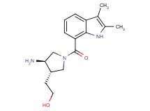 2-{rel-(3S,4R)-4-amino-1-[(2,3-dimethyl-1H-indol-7-yl)carbonyl]-3-pyrrolidinyl}ethanol hydrochloride