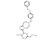 N-(1-{7-[4-(benzyloxy)benzyl]-6,7,8,9-tetrahydro-5H-[1,2,4]triazolo[4,3-d][1,4]diazepin-3-yl}-2-methylpropyl)-2-methoxyacetamide