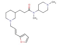 3-{1-[(2E)-3-(2-furyl)-2-propen-1-yl]-3-piperidinyl}-N-methyl-N-(1-methyl-4-piperidinyl)propanamide