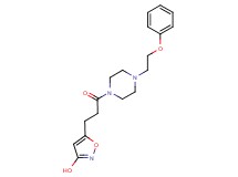 5-{3-oxo-3-[4-(2-phenoxyethyl)-1-piperazinyl]propyl}-3-isoxazolol