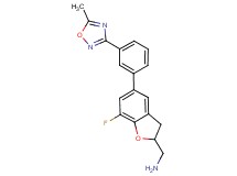 ({7-fluoro-5-[3-(5-methyl-1,2,4-oxadiazol-3-yl)phenyl]-2,3-dihydro-1-benzofuran-2-yl}methyl)amine