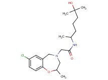 2-(7-chloro-2-methyl-2,3-dihydro-1,4-benzoxazepin-4(5H)-yl)-N-(5-hydroxy-1,5-dimethylhexyl)acetamide