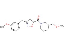1-{[3-(3-methoxybenzyl)-4,5-dihydro-5-isoxazolyl]carbonyl}-3-(methoxymethyl)piperidine