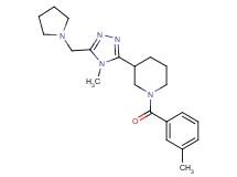 1-(3-methylbenzoyl)-3-[4-methyl-5-(pyrrolidin-1-ylmethyl)-4H-1,2,4-triazol-3-yl]piperidine