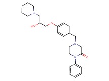 4-{4-[2-hydroxy-3-(1-piperidinyl)propoxy]benzyl}-1-phenyl-2-piperazinone