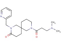 8-(N,N-dimethyl-beta-alanyl)-2-(2-pyridinylmethyl)-2,8-diazaspiro[5.5]undecan-3-one