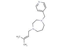 1-(3-methyl-2-buten-1-yl)-4-(4-pyridinylmethyl)-1,4-diazepane