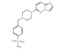6-{4-[4-(methylsulfonyl)benzyl]piperazin-1-yl}imidazo[1,2-b]pyridazine