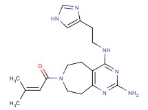 N~4~-[2-(1H-imidazol-4-yl)ethyl]-7-(3-methylbut-2-enoyl)-6,7,8,9-tetrahydro-5H-pyrimido[4,5-d]azepine-2,4-diamine