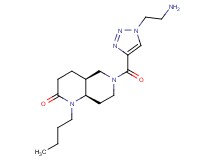 rel-(4aS,8aR)-6-{[1-(2-aminoethyl)-1H-1,2,3-triazol-4-yl]carbonyl}-1-butyloctahydro-1,6-naphthyridin-2(1H)-one hydrochloride