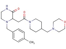 4-(4-methylbenzyl)-3-{2-[4-(4-morpholinylmethyl)-1-piperidinyl]-2-oxoethyl}-2-piperazinone