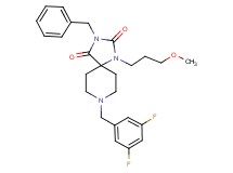 3-benzyl-8-(3,5-difluorobenzyl)-1-(3-methoxypropyl)-1,3,8-triazaspiro[4.5]decane-2,4-dione