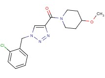 1-{[1-(2-chlorobenzyl)-1H-1,2,3-triazol-4-yl]carbonyl}-4-methoxypiperidine