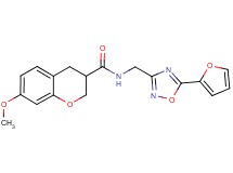N-{[5-(2-furyl)-1,2,4-oxadiazol-3-yl]methyl}-7-methoxychromane-3-carboxamide