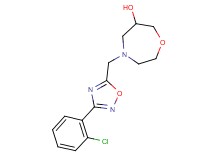 4-{[3-(2-chlorophenyl)-1,2,4-oxadiazol-5-yl]methyl}-1,4-oxazepan-6-ol