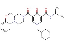 1-(cyclohexylmethyl)-N-isopropyl-5-{[4-(2-methoxyphenyl)-1-piperazinyl]carbonyl}-4-oxo-1,4-dihydro-3-pyridinecarboxamide