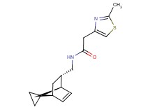 2-(2-methyl-1,3-thiazol-4-yl)-N-[(1R*,2S*,4S*)-spiro[bicyclo[2.2.1]heptane-7,1'-cyclopropane]-5-en-2-ylmethyl]acetamide