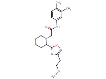 N-(3,4-dimethylphenyl)-2-{2-[3-(2-methoxyethyl)-1,2,4-oxadiazol-5-yl]piperidin-1-yl}acetamide
