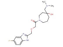 4-[(dimethylamino)methyl]-1-{[(5-fluoro-1H-benzimidazol-2-yl)methoxy]acetyl}-4-azepanol