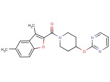 2-({1-[(3,5-dimethyl-1-benzofuran-2-yl)carbonyl]-4-piperidinyl}oxy)pyrimidine
