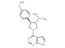 (3S*,4R*)-4-(4-methoxyphenyl)-N,N-dimethyl-1-(7H-pyrrolo[2,3-d]pyrimidin-4-yl)-3-pyrrolidinamine