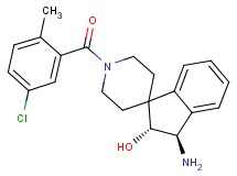(2R*,3R*)-3-amino-1'-(5-chloro-2-methylbenzoyl)-2,3-dihydrospiro[indene-1,4'-piperidin]-2-ol