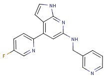 4-(5-fluoropyridin-2-yl)-N-(pyridin-3-ylmethyl)-1H-pyrrolo[2,3-b]pyridin-6-amine
