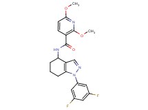 N-[1-(3,5-difluorophenyl)-4,5,6,7-tetrahydro-1H-indazol-4-yl]-2,6-dimethoxynicotinamide