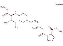 methyl (2S)-1-{[4-(4-{[(1S,2S)-1-(methoxycarbonyl)-2-methylbutyl]amino}-1-piperidinyl)phenyl]acetyl}-2-pyrrolidinecarboxylate