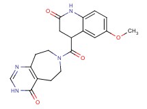 7-[(6-methoxy-2-oxo-1,2,3,4-tetrahydro-4-quinolinyl)carbonyl]-3,5,6,7,8,9-hexahydro-4H-pyrimido[4,5-d]azepin-4-one