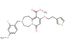 methyl 3-(2-fluoro-4-methoxybenzyl)-7-oxo-9-[2-(3-thienyl)ethoxy]-1,2,3,4,5,7-hexahydropyrido[1,2-d][1,4]diazepine-10-carboxylate
