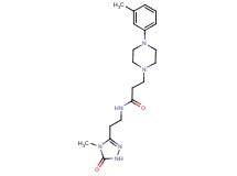N-[2-(4-methyl-5-oxo-4,5-dihydro-1H-1,2,4-triazol-3-yl)ethyl]-3-[4-(3-methylphenyl)-1-piperazinyl]propanamide