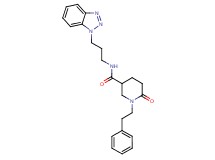 N-[3-(1H-1,2,3-benzotriazol-1-yl)propyl]-6-oxo-1-(2-phenylethyl)-3-piperidinecarboxamide