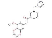 3-(1H-imidazol-1-ylmethyl)-1-[(3,4,5-trimethoxyphenyl)acetyl]piperidine