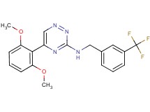 5-(2,6-dimethoxyphenyl)-N-[3-(trifluoromethyl)benzyl]-1,2,4-triazin-3-amine