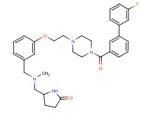 5-{[[3-(2-{4-[(3'-fluoro-3-biphenylyl)carbonyl]-1-piperazinyl}ethoxy)benzyl](methyl)amino]methyl}-2-pyrrolidinone