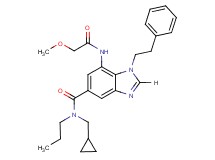 N-(cyclopropylmethyl)-7-[(methoxyacetyl)amino]-1-(2-phenylethyl)-N-propyl-1H-benzimidazole-5-carboxamide