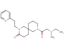 8-(N-ethyl-N-methylglycyl)-2-[2-(2-pyridinyl)ethyl]-2,8-diazaspiro[5.5]undecan-3-one
