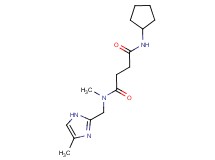 N'-cyclopentyl-N-methyl-N-[(4-methyl-1H-imidazol-2-yl)methyl]succinamide