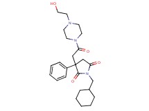 1-(cyclohexylmethyl)-3-{2-[4-(2-hydroxyethyl)-1-piperazinyl]-2-oxoethyl}-3-phenyl-2,5-pyrrolidinedione