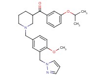 (3-isopropoxyphenyl){1-[4-methoxy-3-(1H-pyrazol-1-ylmethyl)benzyl]-3-piperidinyl}methanone