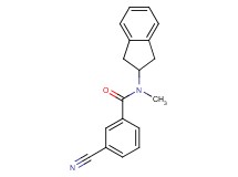 3-cyano-N-(2,3-dihydro-1H-inden-2-yl)-N-methylbenzamide