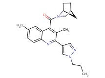 4-[(1S*,4S*)-2-azabicyclo[2.2.1]hept-2-ylcarbonyl]-3,6-dimethyl-2-(1-propyl-1H-pyrazol-4-yl)quinoline