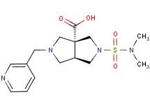 (3aR*,6aR*)-2-[(dimethylamino)sulfonyl]-5-(3-pyridinylmethyl)hexahydropyrrolo[3,4-c]pyrrole-3a(1H)-carboxylic acid
