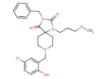 3-benzyl-8-(5-chloro-2-hydroxybenzyl)-1-(3-methoxypropyl)-1,3,8-triazaspiro[4.5]decane-2,4-dione