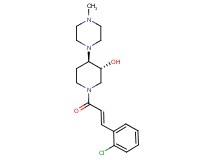 (3R*,4R*)-1-[(2E)-3-(2-chlorophenyl)-2-propenoyl]-4-(4-methyl-1-piperazinyl)-3-piperidinol