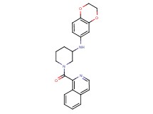 N-(2,3-dihydro-1,4-benzodioxin-6-yl)-1-(1-isoquinolinylcarbonyl)-3-piperidinamine