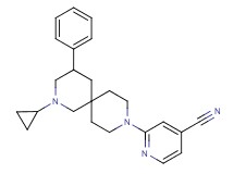 2-(2-cyclopropyl-4-phenyl-2,9-diazaspiro[5.5]undec-9-yl)isonicotinonitrile