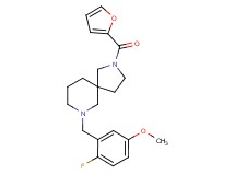 7-(2-fluoro-5-methoxybenzyl)-2-(2-furoyl)-2,7-diazaspiro[4.5]decane